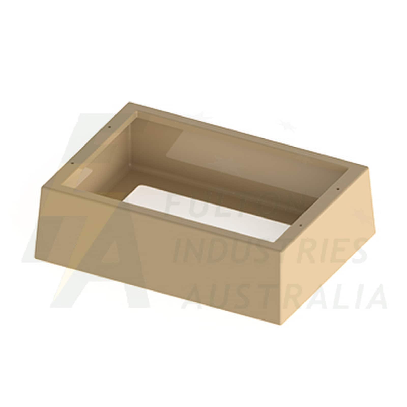 FB107B beige fibreglass pillar base with return flange